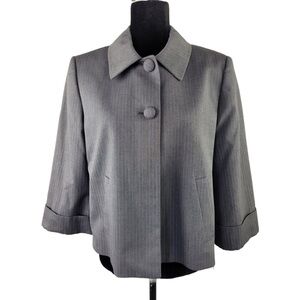 Antonio Melani Woman’s gray cape style blazer jacket size 12